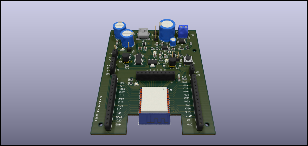 Kit de desenvolvimento open hardware com ESP32